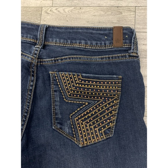 People's Liberation Denim - PEOPLES LIBERATION Crop Jeans‎ Size 7/8 Gem Embroidered